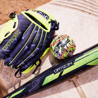 ORTIZ34 Ultimate T-Ball Set Bundle (Ball, Bat, Glove)